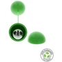 Вагінальні кульки Fuck Green Sphere Balls Green: Особливості Соединены между собой, Смещенный центр тяжести