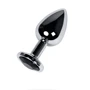 Анальная пробка с кристаллом Toyfa Metal Silver anal plug