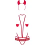 Відвертий костюм дияволиці Obsessive Evilia red L/XL: Розмір L