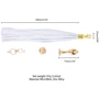 Анальная пробка LOCKINK Sevanda White Pony-Tail Anal Rose-shape Plug: Тип Анальные пробки