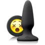 NS Novelties Mojis Plug #WTF Medium средняя анальная пробка с эмоджи, 8x3.7 см, черный