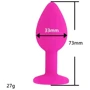 Силиконовая анальная пробка с кристаллом Silicon Pink 06 ( размер S ), SKN-SIL-PINK 06: Для кого Унисекс