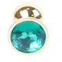 Анальная пробка с кристаллом BOSS of TOYS Boss Series - Jewellery Gold PLUG Green S, BS6400024 фото 7
