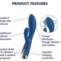 Вібратор-кролик Satisfyer Spinning Rabbit 1 Blue: Тип і форма Кролик