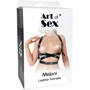 Кожаная портупея Art of Sex - Melani Leather harness, черная XS-M: Применение На грудь