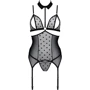 Корсет с открытой грудью Passion DOMINICA CORSET Вlack S/M (стринги в наборе): Для кого Для женщин