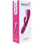 Вибратор-кролик Liebe Bend It Plus Cerise, гибкий, 2 мотора, 10 режимов: Для кого Для женщин