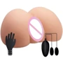 Мастурбатор вагина и анус с двойной вибрацией CRAZY BULL - Judy Vibrating, BM-009095Z-1: Материал TPE (термопластичный эластомер)