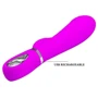 Ребристий вібратор Pretty Love - Prescott, BI-014635: Довжина, см 20
