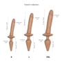Анальная пробка с дилдо Strap-On-Me Switch Plug-In Realistic Dildo Caramel - S: Материал Силикон