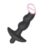 Масажер простати Master Series Onyx Vibrating Silicone Anal Plug