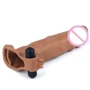 Насадка з вібрацією LoveToy Pleasure X-Tender Vibrating Penis Sleeve Flesh Add 2", Brown: Наявність вібрації є