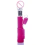 Вибратор с ротацией и стимулятором клитора Boss Series - Bird PINK, BS2600096