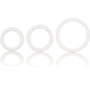 CalExotics Rubber Ring - 3 Piece Set - набор эрекционных колец, белый фото 7