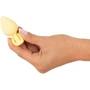 Анальний корок Cuties Mini Butt Plug Yellow фото 6