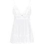 Эротический бэби-долл и стринги Obsessive Heavenlly White M/L: Применение На тело