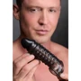 Насадка на пенис Size Matters 1.5" Penis Sleeve Smoke: Особенности С кольцом на мошонку