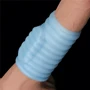 Насадка на член LoveToy Vibrating Wave Knights Ring Blue фото 6