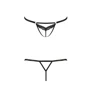 Откровенные трусики-стрепы с кружевом Passion Exclusive SOLON THONG black XXL/XXXL -: Для кого Для женщин