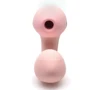 Вакуумний вібратор Kistoy Tina Mini Light Pink, вагінально-кліторальний: Тип управління кнопкове