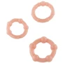 Набор из 3 шт эрекционных колец Toy Joy STAY HARD - Three Rings Skin (35500-SKIN)