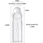 Насадка на член LYBAILE Super Silikon Penis Sleeve Clear: Для кого Для мужчин