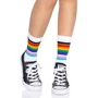 Носки женские в полоску Leg Avenue Pride crew socks Rainbow, 37–43 размер: Размер Универсальный