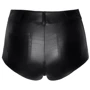 Шортики Noir Handmade F318 Wild crocodile printed wetlook shorts Вlack, S: Материал Полиэстер