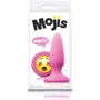 NS Novelties Mojis Plug #WTF Medium средняя анальная пробка с эмоджи, 8x3.7 см, розовый: Для кого Унисекс