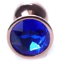 Анальная пробка с кристаллом BOSS of TOYS Boss Series - Jewellery Red Gold PLUG Dark Blue S, BS6400114: Особенности С кристаллами