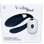 Вібромасажер для пар з пультом дистанційного керування - Boss Series V-Vibe Black USB 7 Function, BS6200003: Для кого для пари