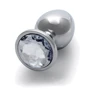 Металевий анальний затор Ouch! Heart Gem Silver - Diamond, S: Особливості С кристаллами