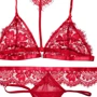 Еротичний комплект NDS 1601-2 Burgundy M/L (23702): Декор Кружево