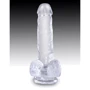 Фалоімітатор Pipedream King Cock Clear 6" Cock with Balls (PD575220): Наявність вібрації  Нет