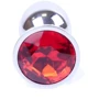 Анальная пробка Boss Series - Jewellery Silver PLUG Red S (BS6400016) фото 7