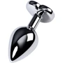 Анальная пробка с кристаллом Metal By Toyfa Silver anal plug Аmethyst: Тип Анальные пробки