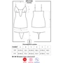 Облегающая эротическая сорочка Obsessive 811-CHE-1, S/M фото 5