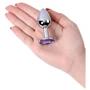 Анальная пробка с кристаллом Toyfa Silver anal plug blue gem: Тип Анальные пробки