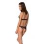 Комплект Passion Christa Set black L/XL: браллет с ажурным лифом и открытыми трусиками: Материал Полиэстер