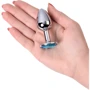 Анальна пробка із кристалом Metal By Toyfa Gold anal plug topaz: Особливості С кристаллами