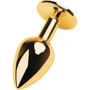Анальна пробка із кристалом Metal By Toyfa Gold anal plug Tourmaline: Для кого Унисекс