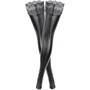 Чулки Noir Handmade F135 Powerwetlook stockings Вlack, XL: Вид Чулки