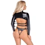 Комплект із фіксаторами для рук Orion Bad Kitty Shirt With Thong Black, М: Вид Комплекти