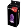 Анальная пробка с кристаллом MAI Attraction Toys №49 Purple L: Тип Анальные пробки