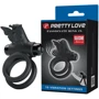 Эрекционное виброкольцо Pretty Love Passionate Ring IX Black: Цвет черный