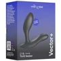 Смарт-вибромассажер простаты We-Vibe Vector+ Charcoal Black: Особенности Водонепроницаемые
