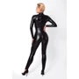 Комбінезон Noir Handmade F319 Caged wetlook catsuit with zippers and ring Black, 3XL: Матеріал Полиэстер