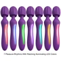 Kama Sutra Bhangra Full Body Massager - унівесальний вибромассажер зі змінними насадками, фіолетовий: Тип управління кнопкове