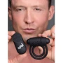 Эрекционное кольцо BANG! Remote Control Vibrating Cock Ring & Bullet: Цвет черный
