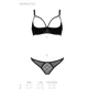 Комплект Passion MARINA SET WITH OPEN BRA black XXL/XXXL: Декор Без декора
